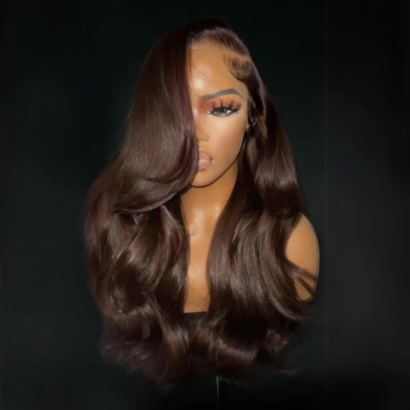 Raw Chocolate Brown Body Wave Wig (13X6)(13X4)