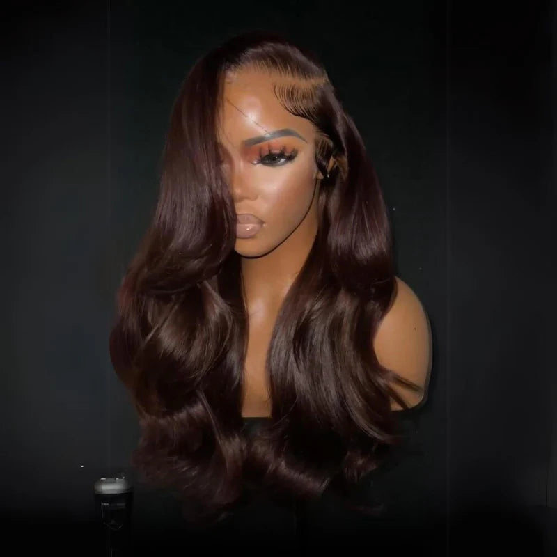 Raw Chocolate Brown Body Wave Wig (13X6)(13X4)